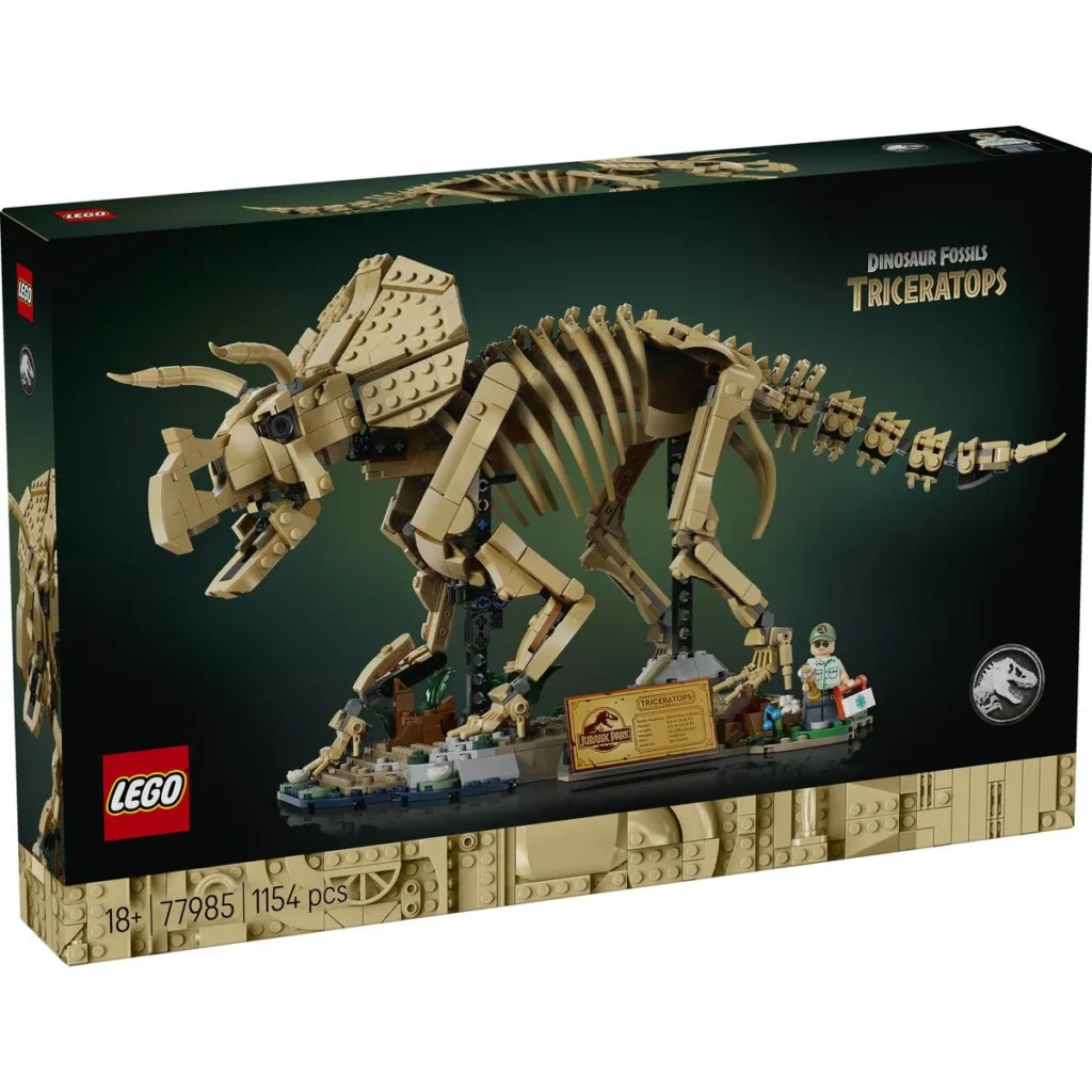 LEGO JURASSIC WORLD FOSILE DE DINOZAUR TRICERATOPS 77985