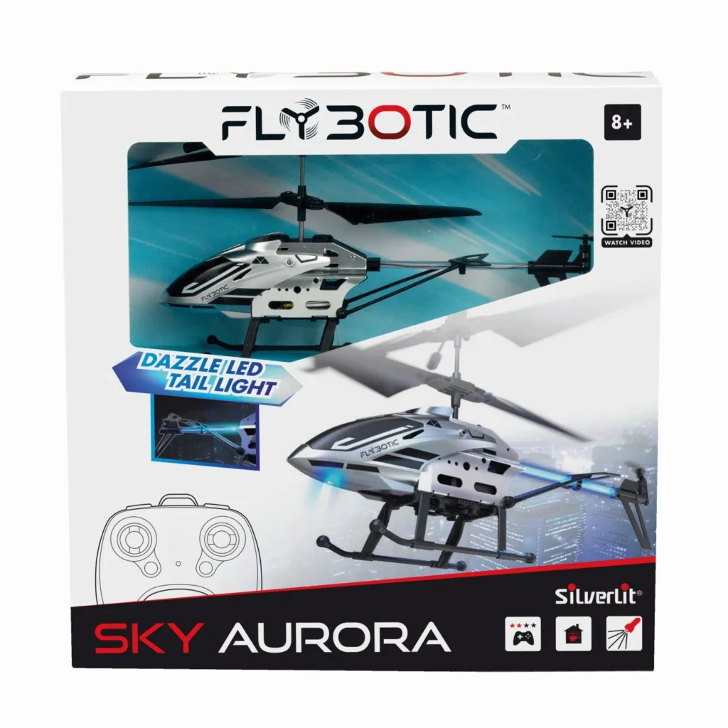 SILVERIT FLYBOTIC SKY AURORA ELICOPTER CU TELECOMANDA