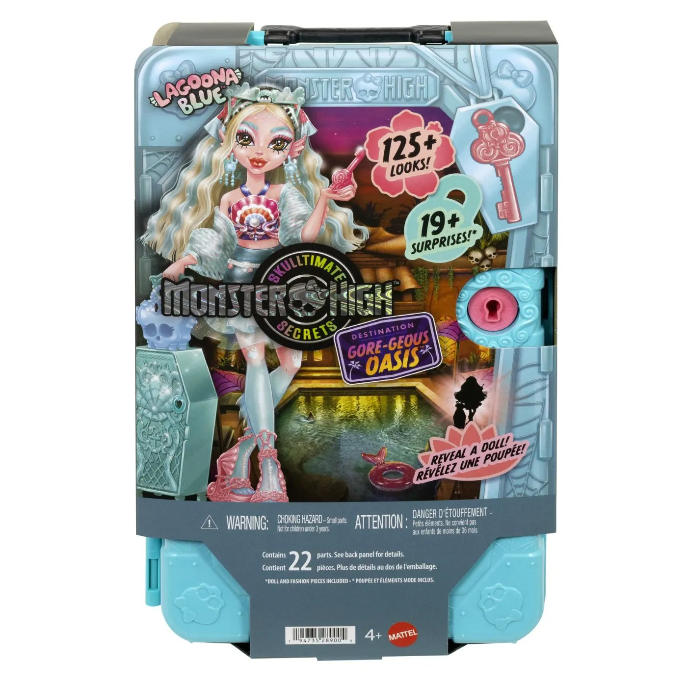 MONSTER HIGH SKULLTIMATE SECRET PAPUSA LAGOONA BLUE