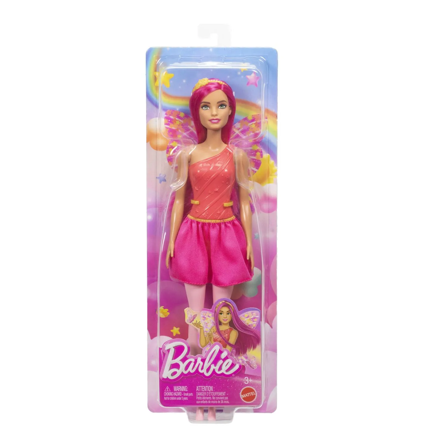 BARBIE PAPUSA BARBIE ZANA CU PAR SI TINUTA ROZ