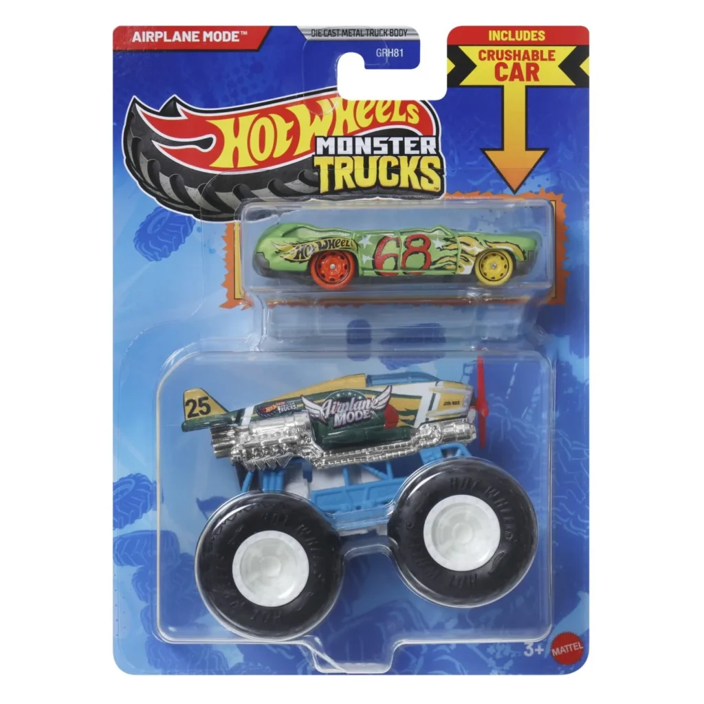 HOT WHEELS MONSTER TRUCK SI MASINUTA METALICA AIRPLANE MODE