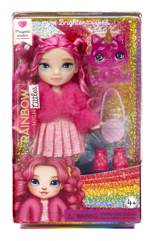 RAINBOW HIGH LITTLES PAPUSA MAGENTA MONROE