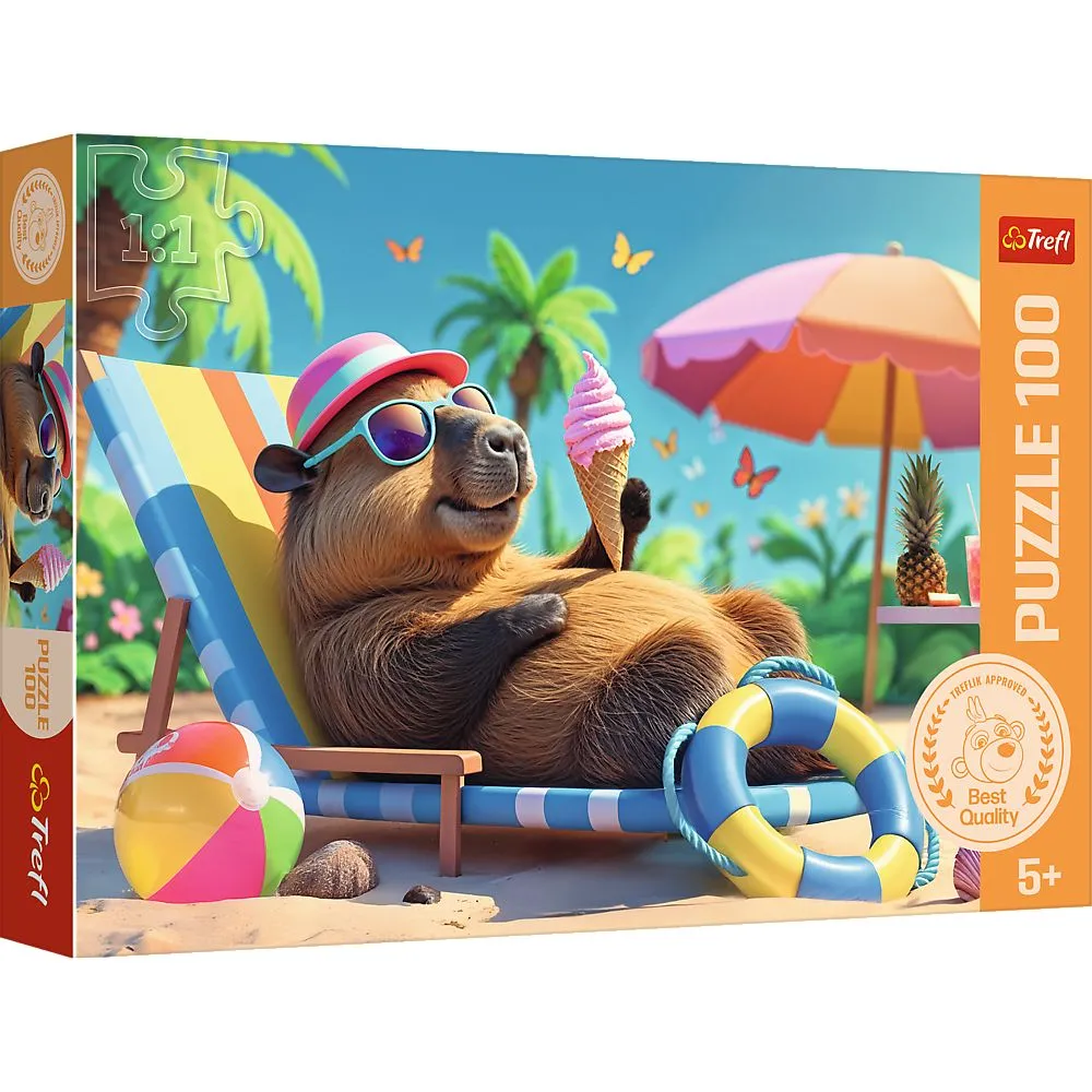 PUZZLE TREFL 100 RELAXARE IN STIL CAPIBARA