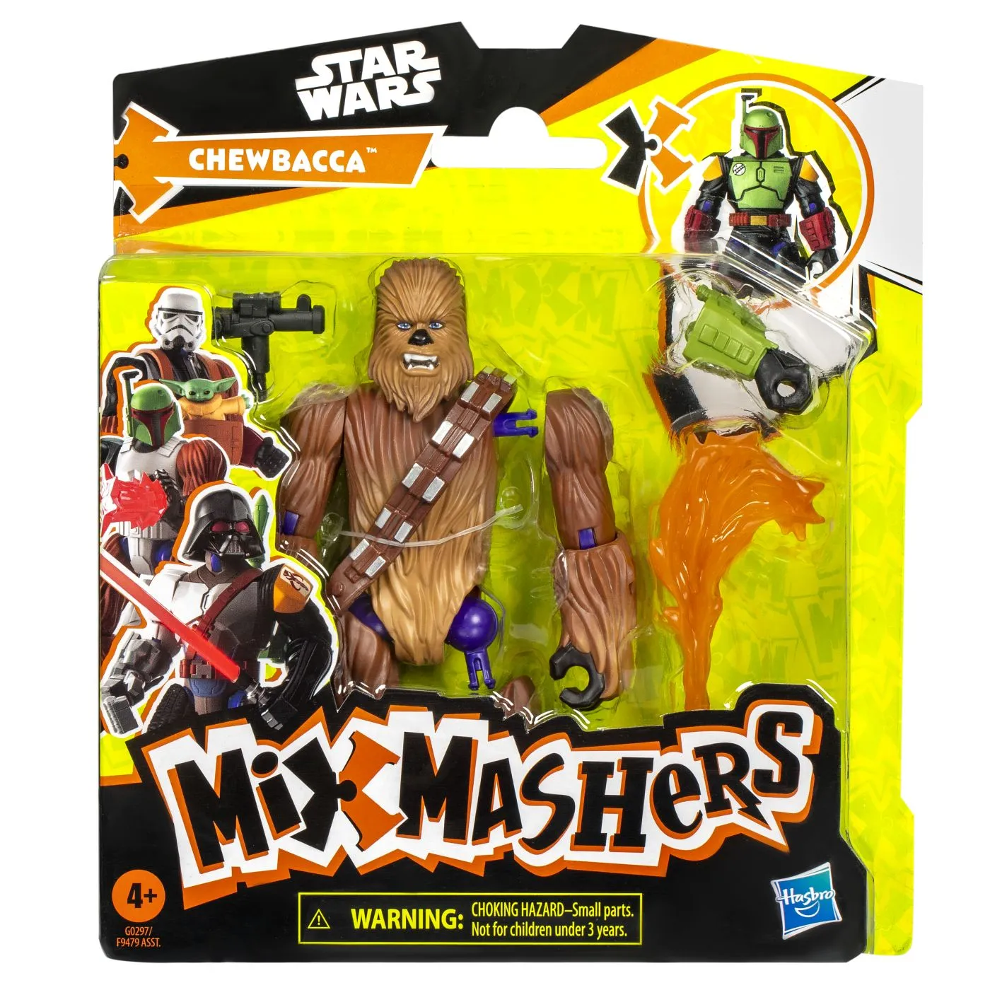 STAR WARS MIX MASHERS SET FIGURINA CHEWBACCA 12CM SI ACCESORII