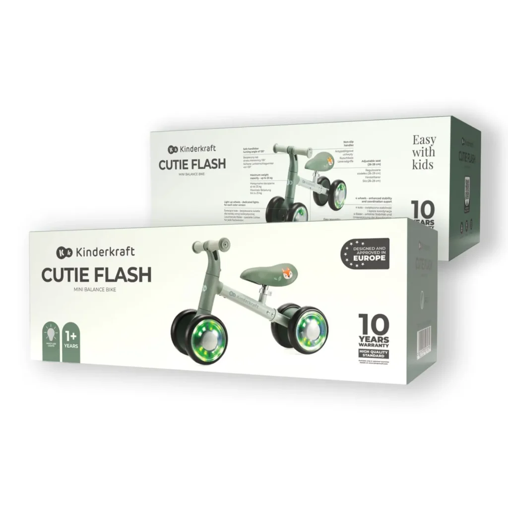 BICICLETA ECHILIBRU CUTIE FLASH, GREEN