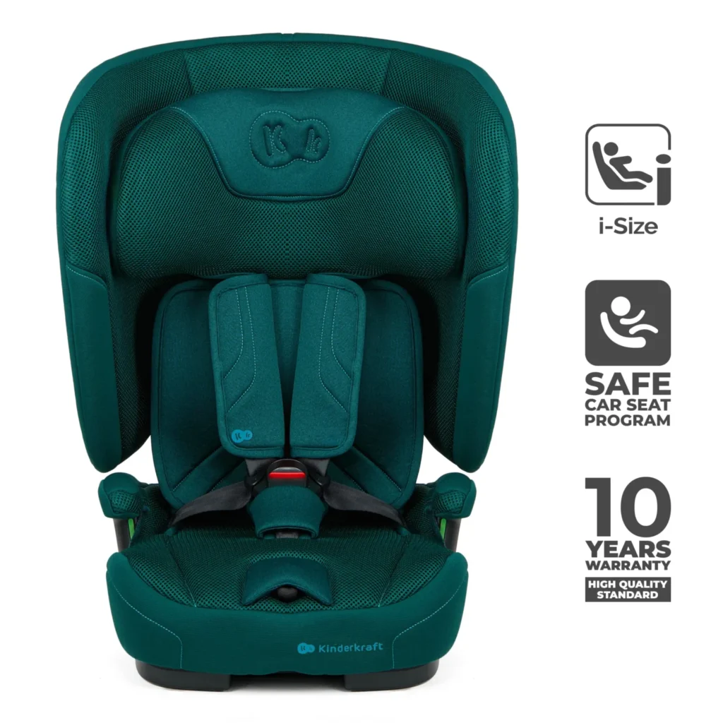 SCAUN AUTO KINDERKRAFT FIX2GO 76-150 CM, GREEN