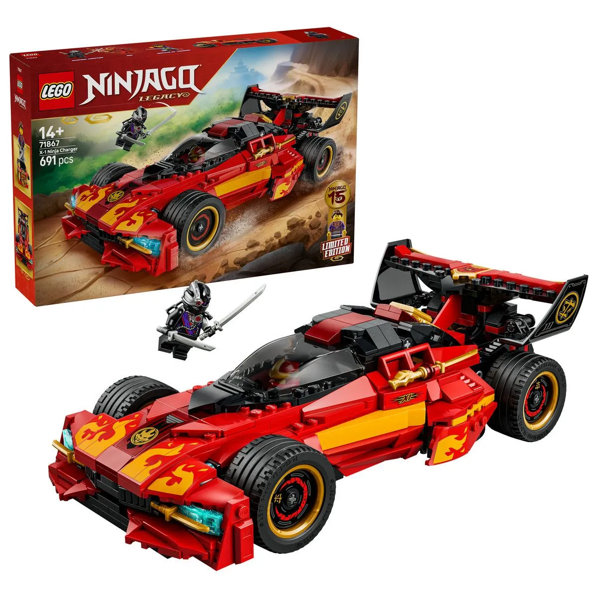LEGO NINJAGO X 1 NINJA CHARGER LA A 15 A ANIVERSARE 71867 - imagine 10