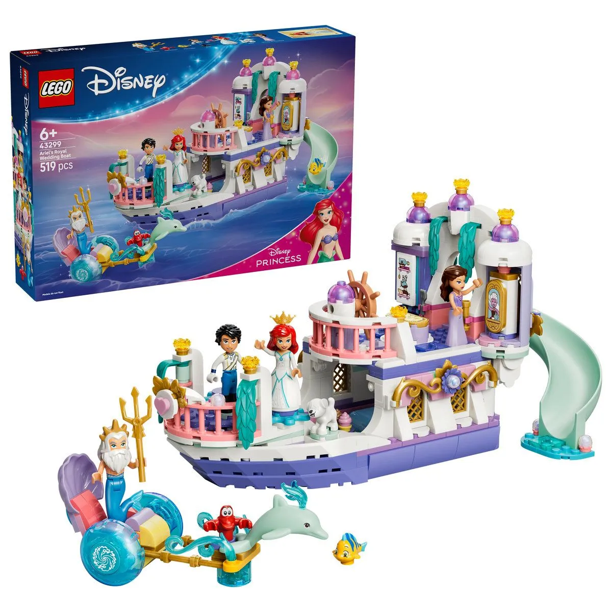 LEGO DISNEY PRINCESS BARCA NUNTII REGALE A LUI ARIEL 43299 - imagine 10