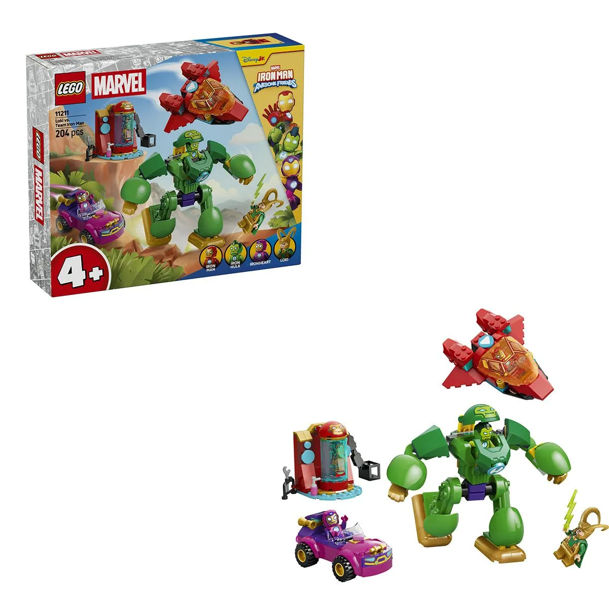 LEGO MARVEL IRON MAN SI PRIETENII SAI UIMITORI LOKI VS ECHIPA LUI IRON MAN 11211 - imagine 10