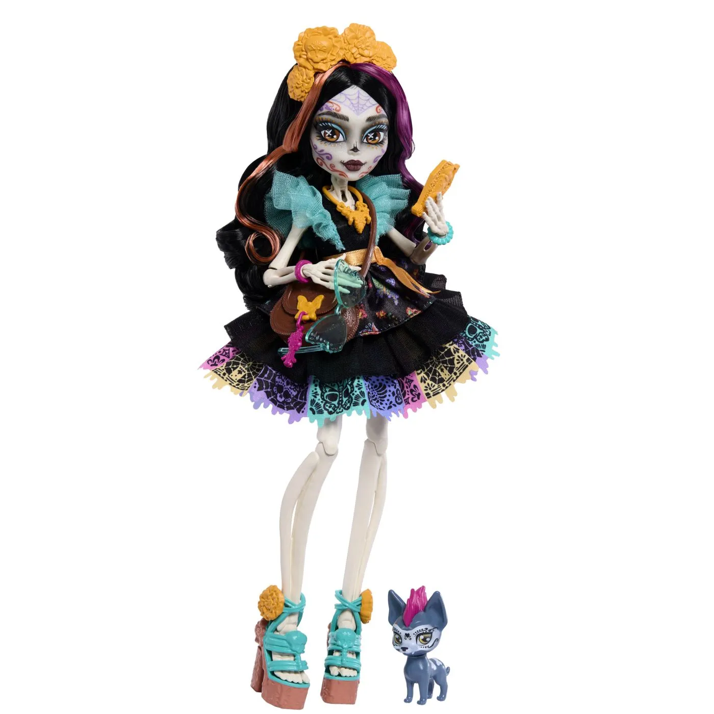MONSTER HIGH PAPUSA SKELITA CALAVERAS CU ACCESORII - imagine 10