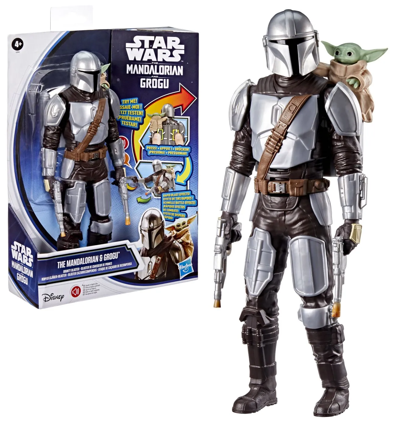 STAR WARS MANDALORIAN SI GROGU SET VANATORUL DE RECOMPENSE FIGURINA CU SUNETE - imagine 10