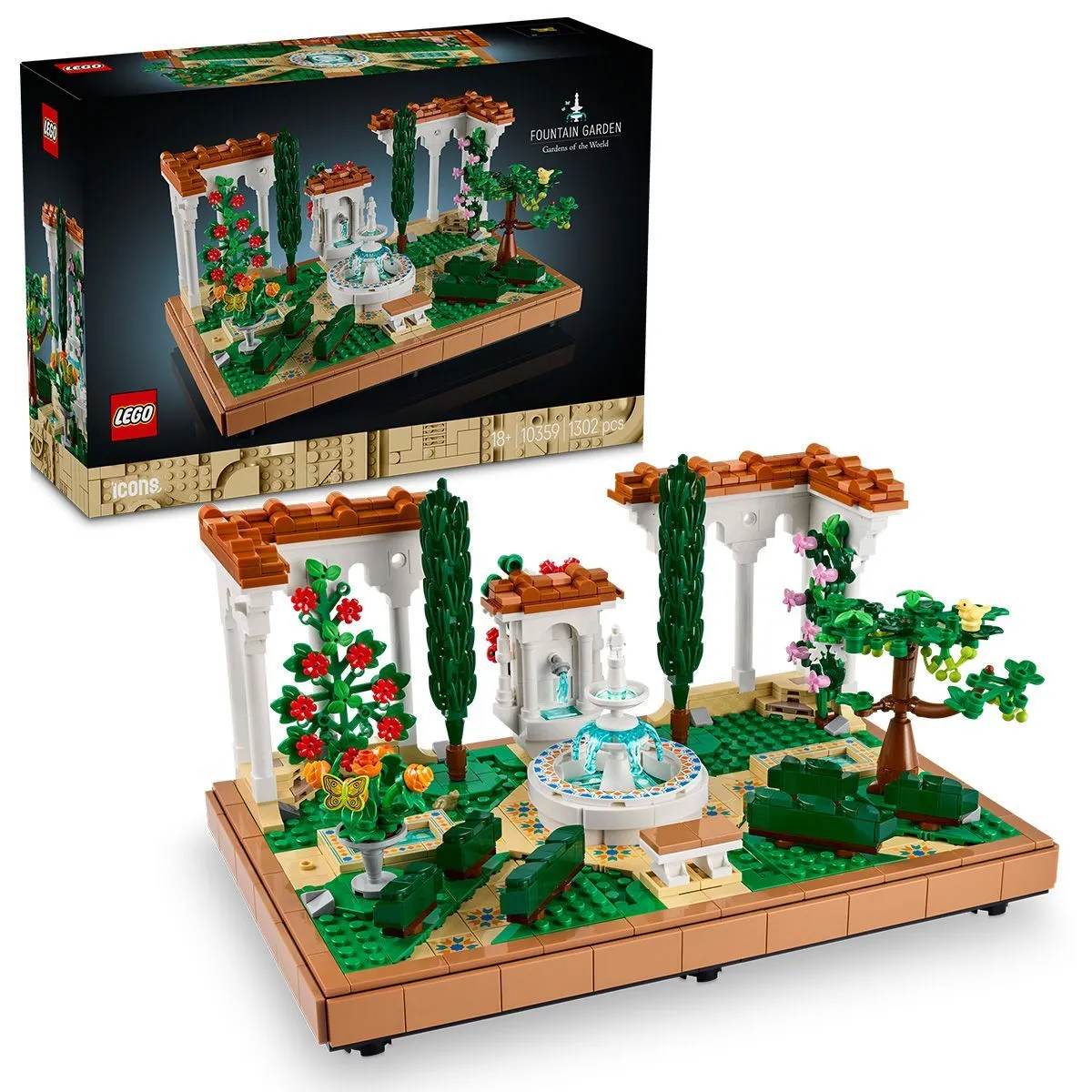LEGO ICONS GRADINA CU FANTANA 10359 - imagine 10