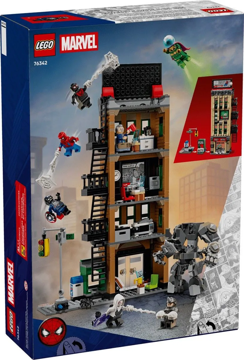 LEGO MARVEL OMUL PAIANJEN VS MYSTERIO DAILY BUGLE 76342 - imagine 10