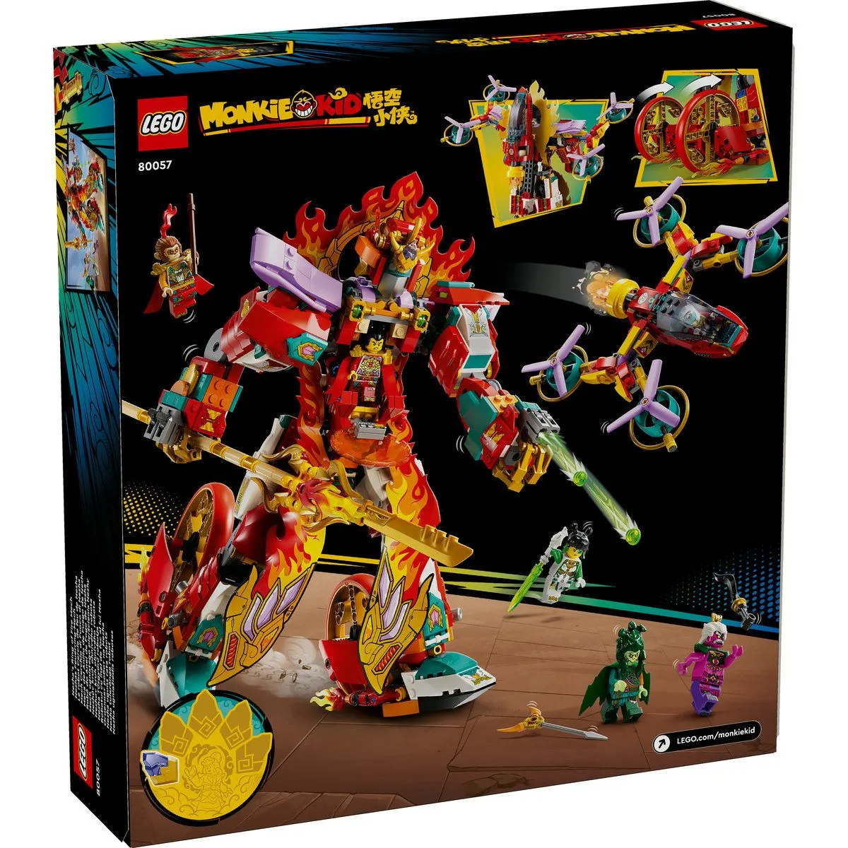 LEGO MONKIE KID ROBOTUL CU INEL DE FOC AL LUI NEZHA 80057 - imagine 10