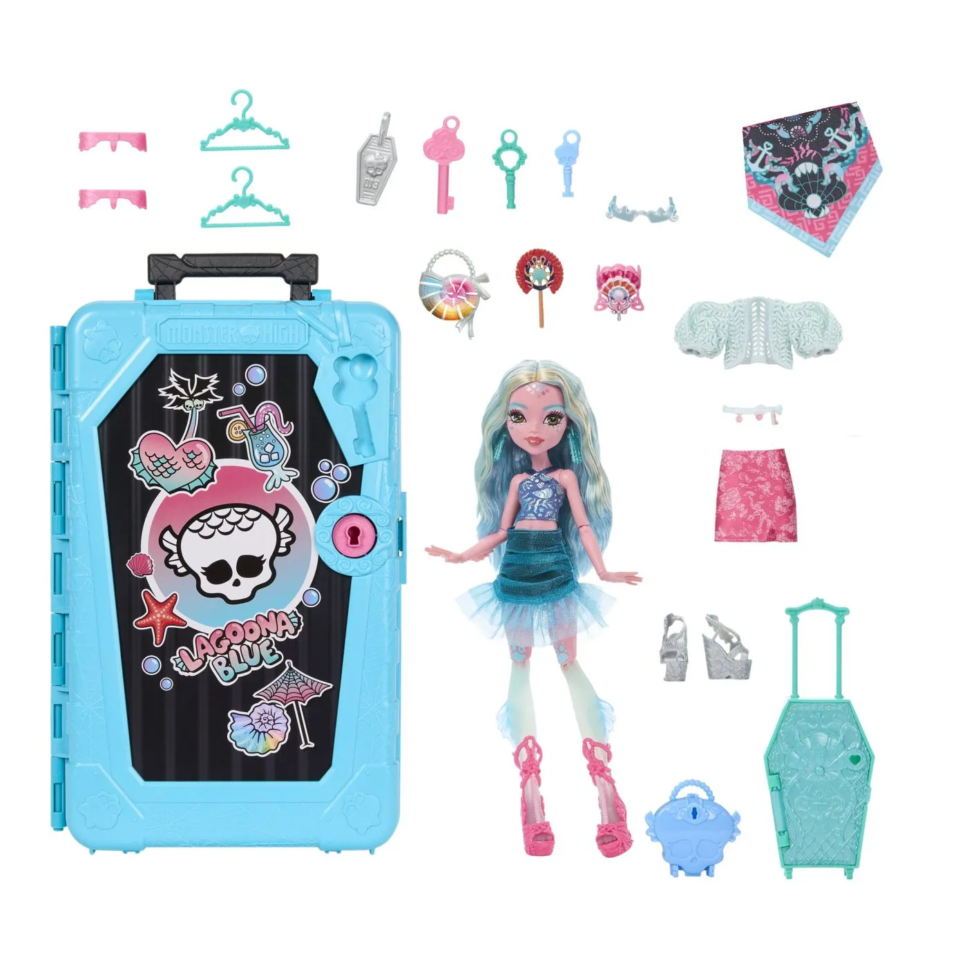 MONSTER HIGH SKULLTIMATE SECRET PAPUSA LAGOONA BLUE - imagine 11