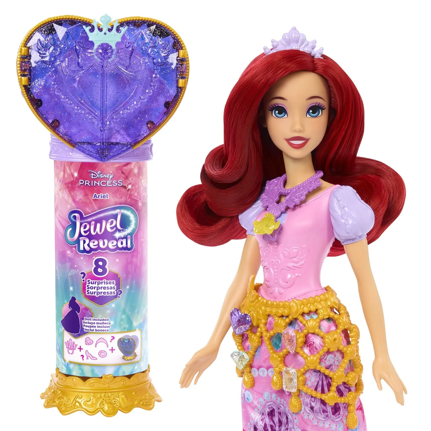DISNEY PRINCESS JEWEL REVEAL PAPUSA ARIEL - imagine 11
