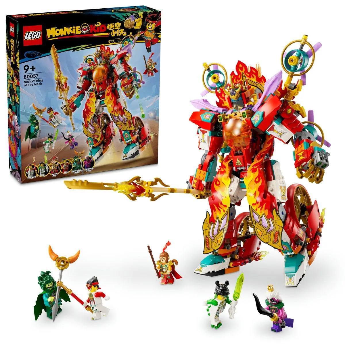 LEGO MONKIE KID ROBOTUL CU INEL DE FOC AL LUI NEZHA 80057 - imagine 11