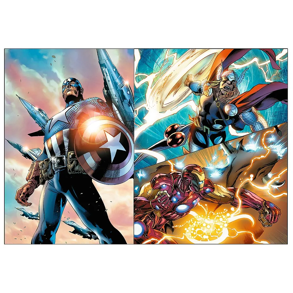 PUZZLE TREFL 4X250 AVENGERS MARVEL ZILE EROICE - imagine 3