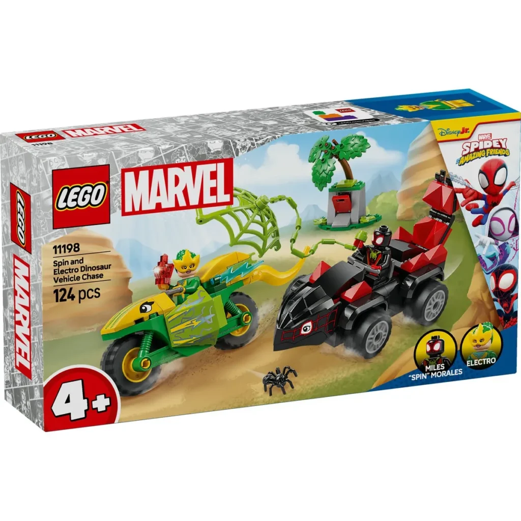 LEGO SPIDEY SPIN SI ELECTRO IN DINO-VEHICULE 11198