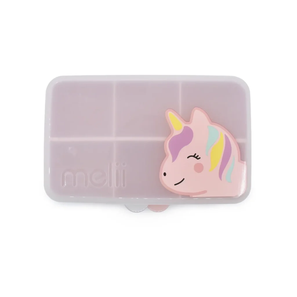 CUTIE SNACK 6 COMPARTIMENTE, MELII, PRINT UNICORN