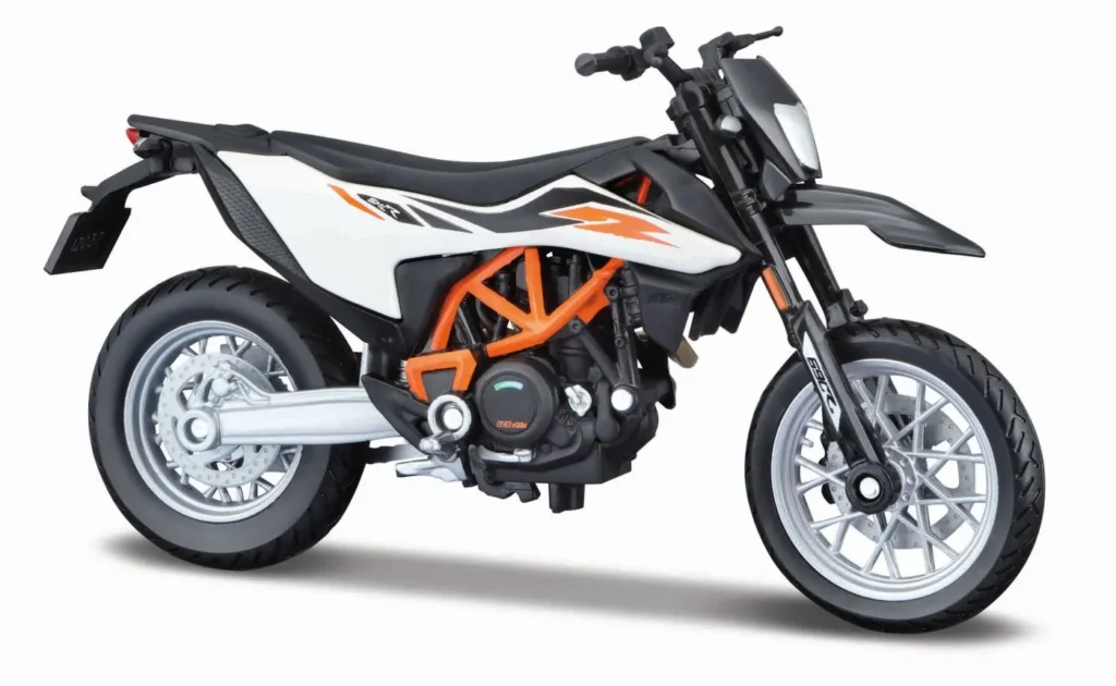 MAISTO MOTOCICLETA METALICA EDITIE SPECIALA KTM 690 SMC NEGRU SCARA 1 LA 18