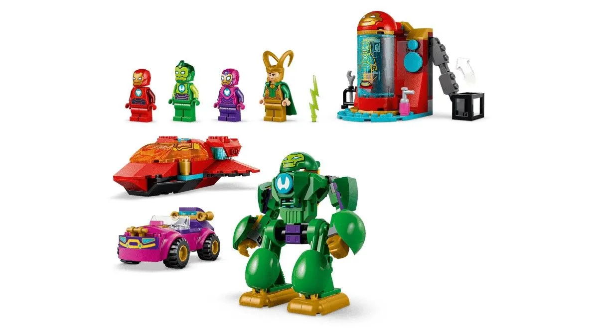 LEGO MARVEL IRON MAN SI PRIETENII SAI UIMITORI LOKI VS ECHIPA LUI IRON MAN 11211 - imagine 2