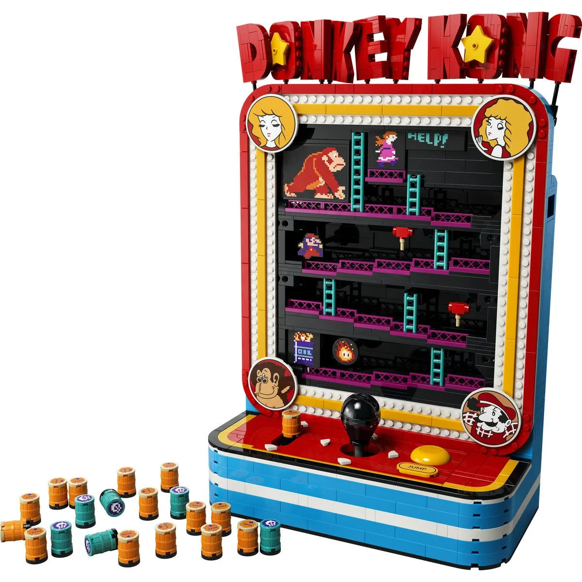 LEGO SUPER MARIO JOC ARCADE DONKEY KONG 72051 - imagine 2