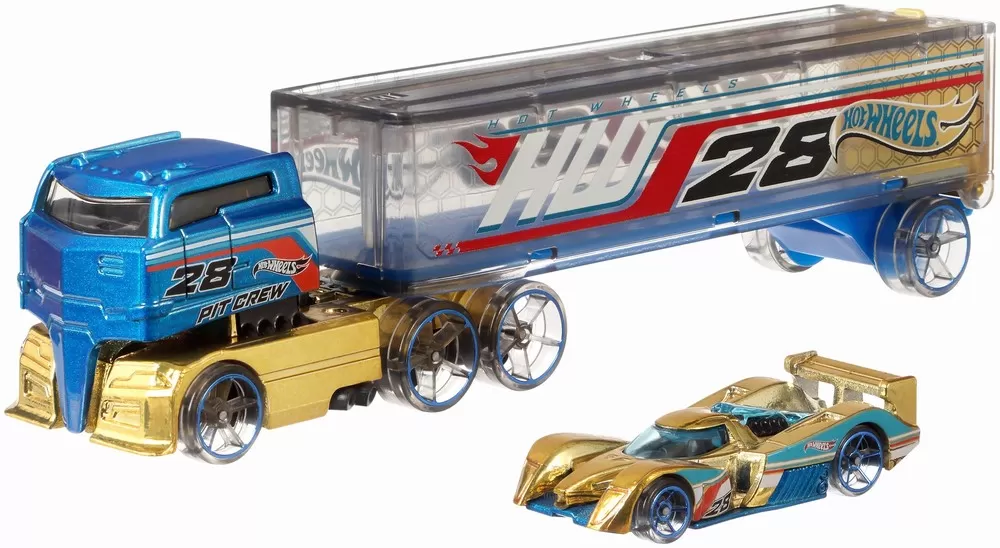 SET CAMION SI MASINA SPORT HOT WHEELS ROG DOG - imagine 2