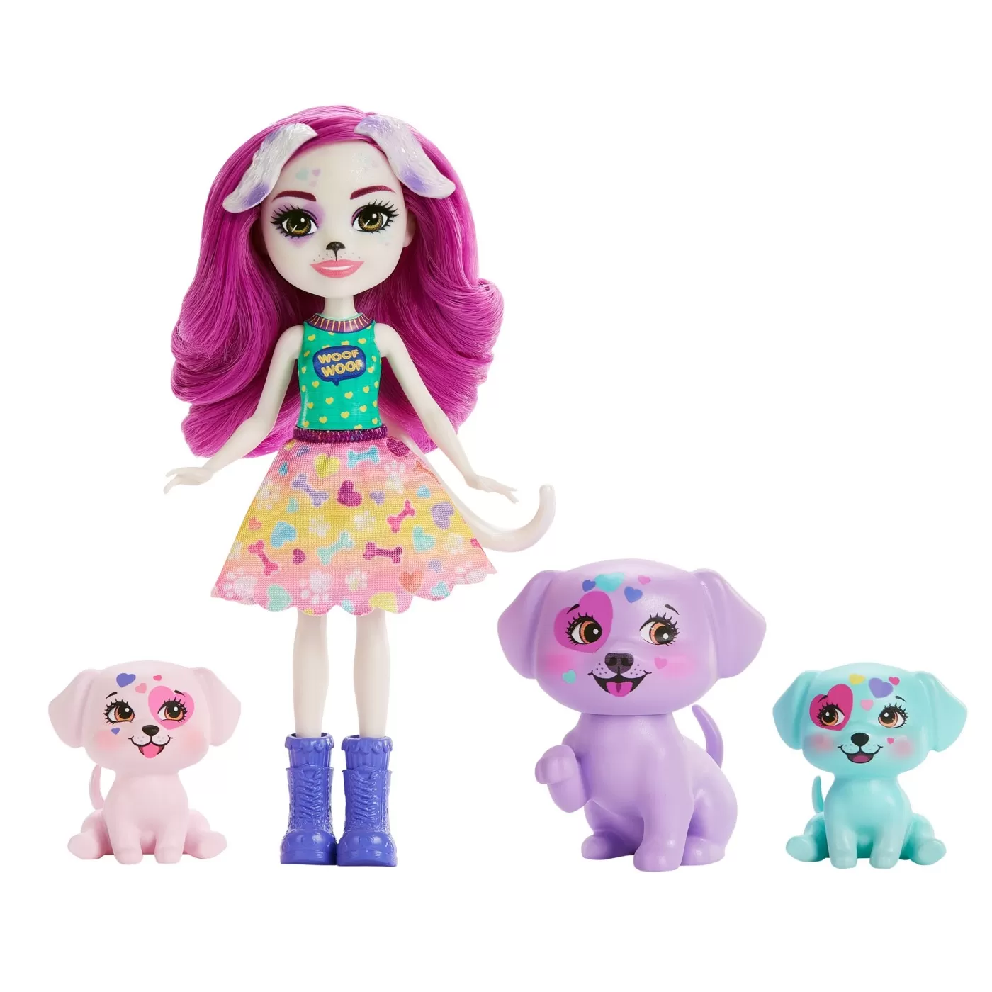 ENCHANTIMALS CITY TAILS MAIN STREET FAMILIA DESSEI DALMATIAN - imagine 2