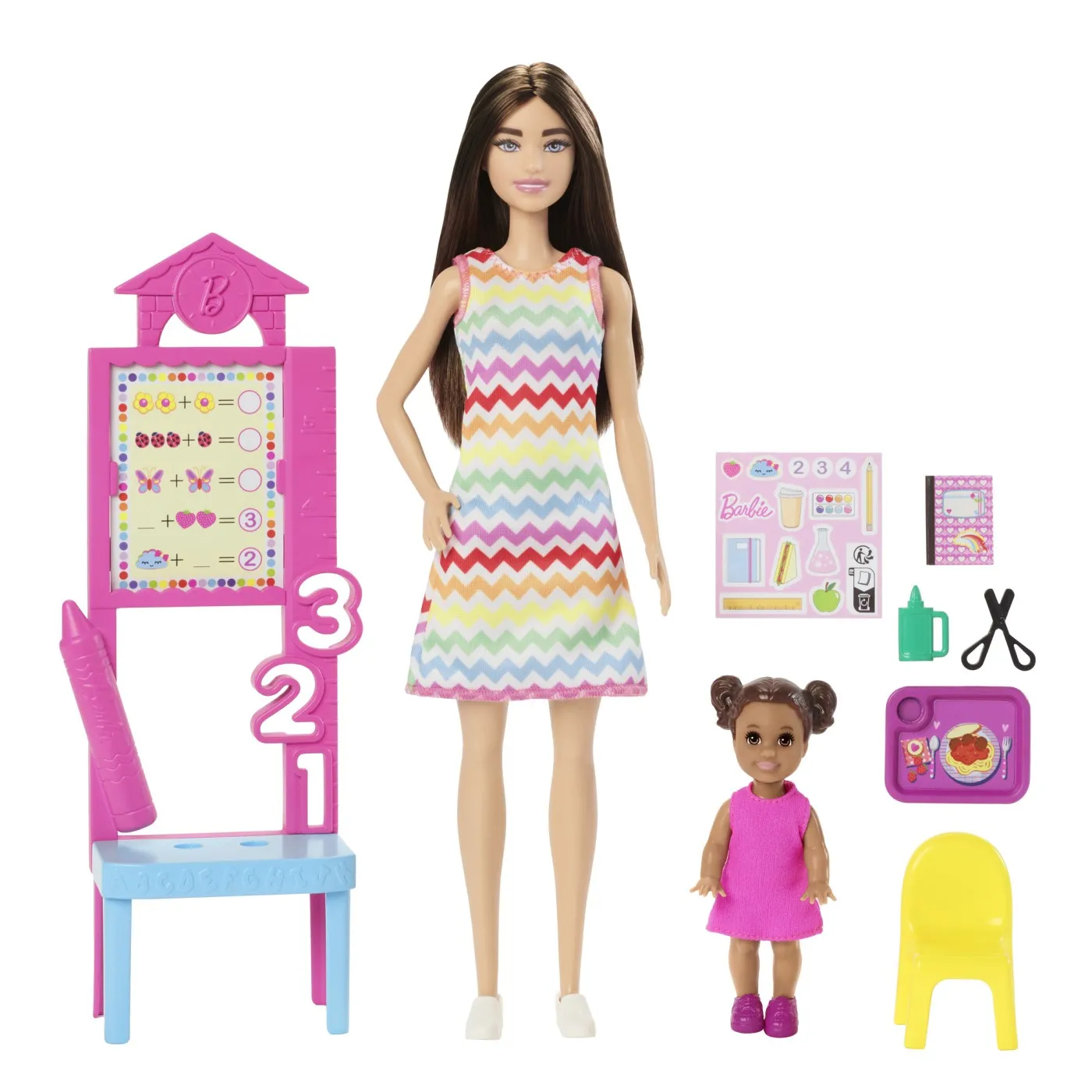 BARBIE SET DE JOACA PAPUSA BARBIE SATENA FACE CARIERA PROFESOARA - imagine 2
