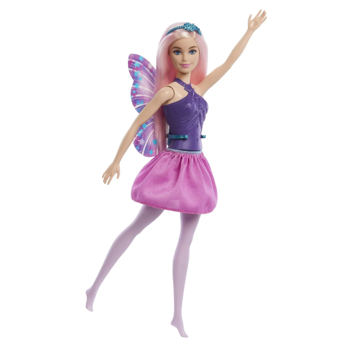 BARBIE PAPUSA BARBIE ZANA CU PAR ROZ SI TINUTA IN 2 CULORI - imagine 2