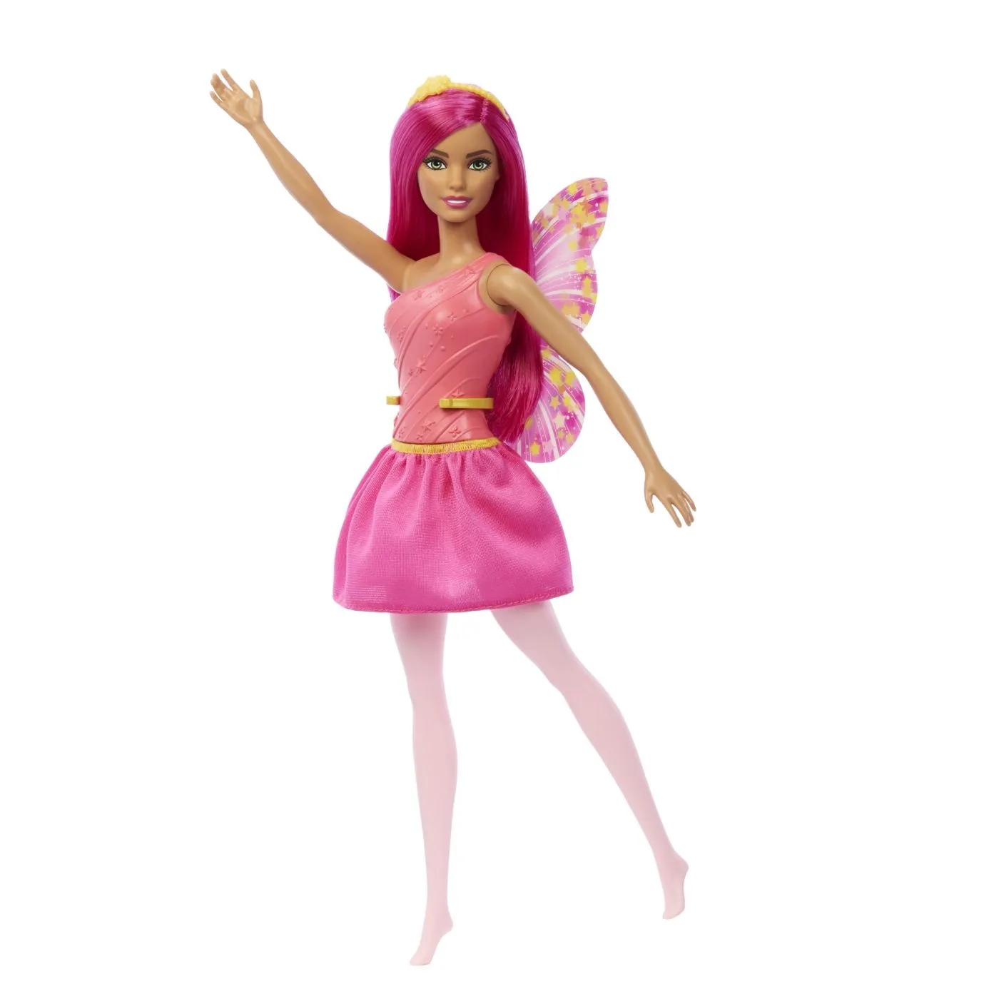 BARBIE PAPUSA BARBIE ZANA CU PAR SI TINUTA ROZ - imagine 2