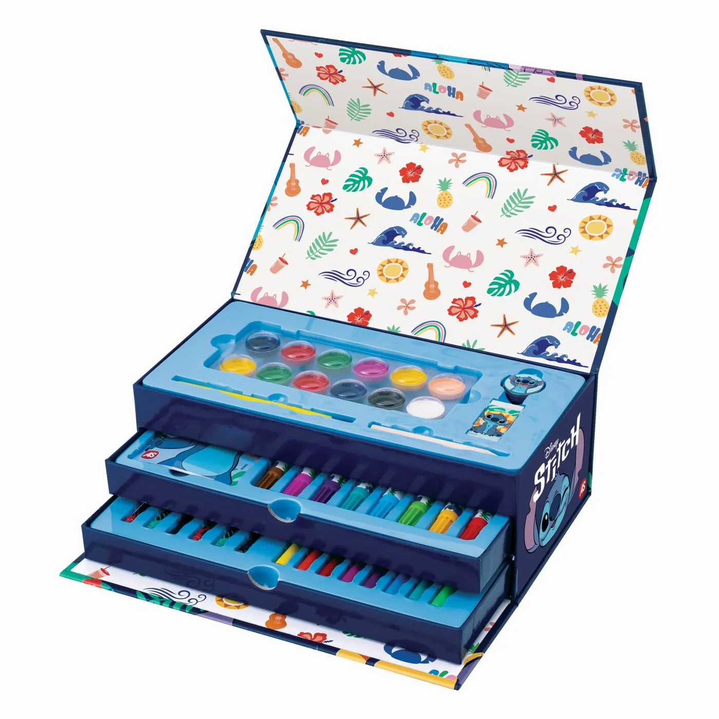SET DE PICTURA IN VALIZA DE CARTON STITCH - imagine 2