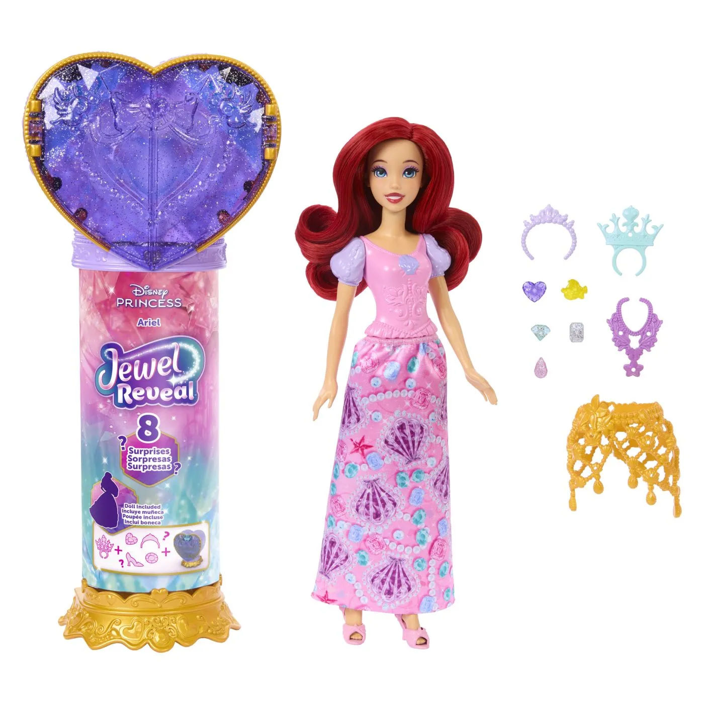 DISNEY PRINCESS JEWEL REVEAL PAPUSA ARIEL - imagine 2