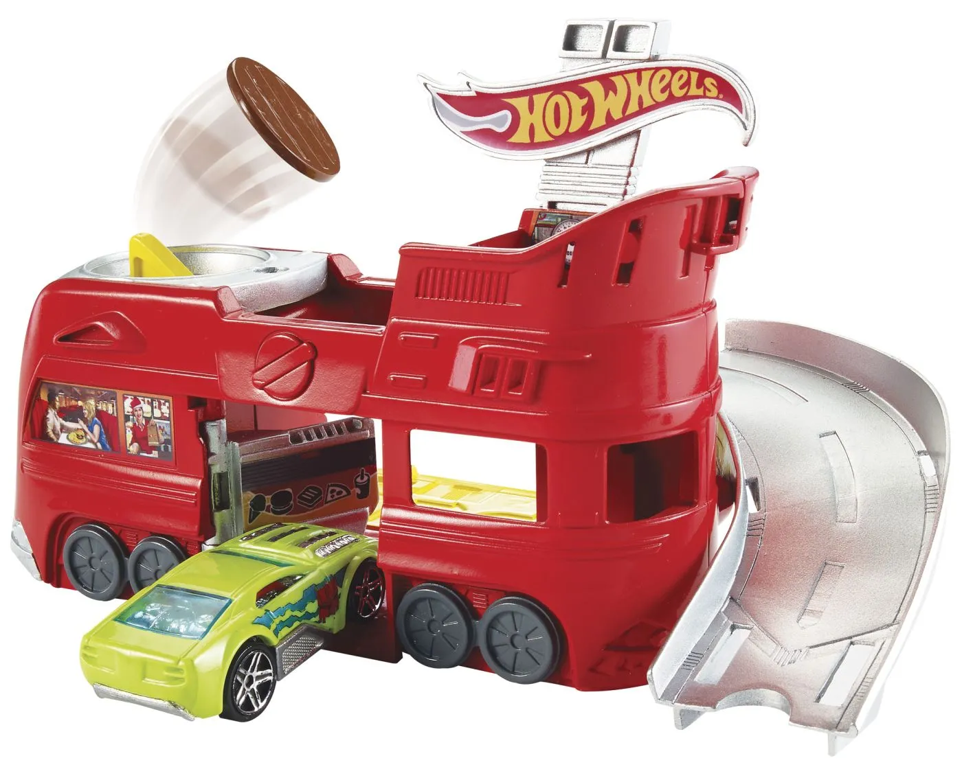 HOT WHEELS CITY SET DE JOACA CAMION RESTAURANT - imagine 2