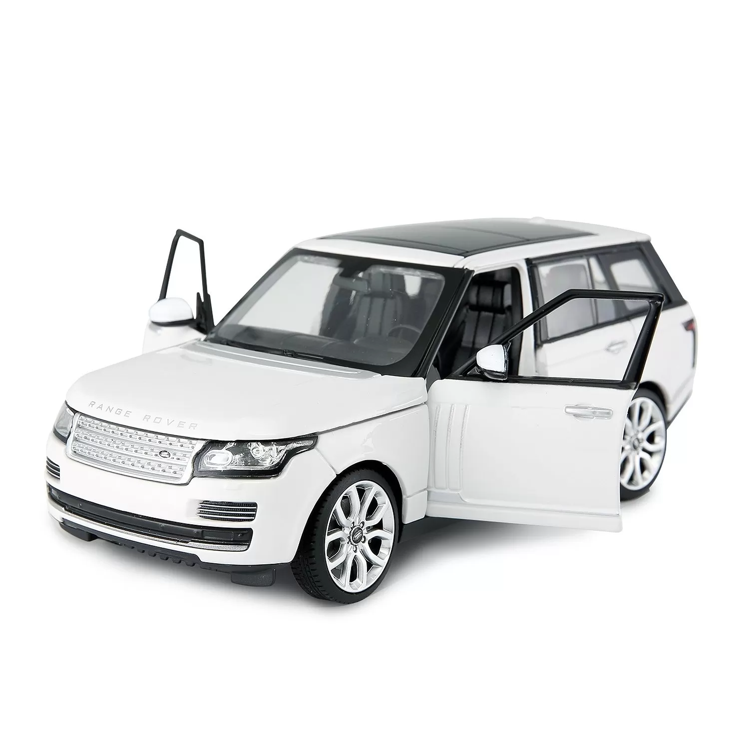 MASINUTA METALICA RANGE ROVER ALB SCARA 1 LA 24 - imagine 2