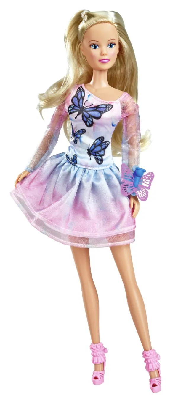 STEFFI LOVE SET PAPUSA STEFFI FLUTURE CU ACCESORII 29CM - imagine 2