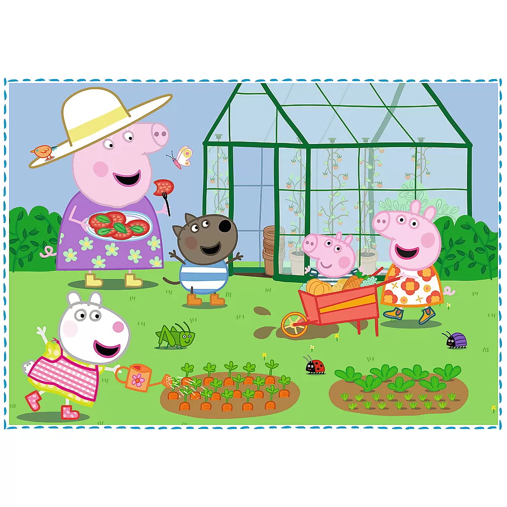 PUZZLE TREFL 4IN1 PEPPA PIG - imagine 2