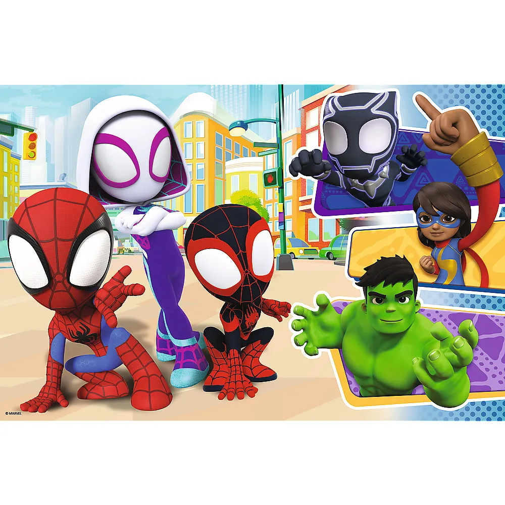 PUZZLE TREFL 24 MAXI SPIDEY SI PRIETENII LUI EXTRAORDINARI - imagine 2