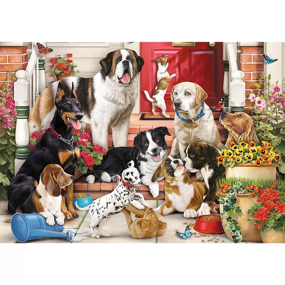 PUZZLE TREFL 1000 FORME ASCUNSE CATELUSII DRAGUTI - imagine 2