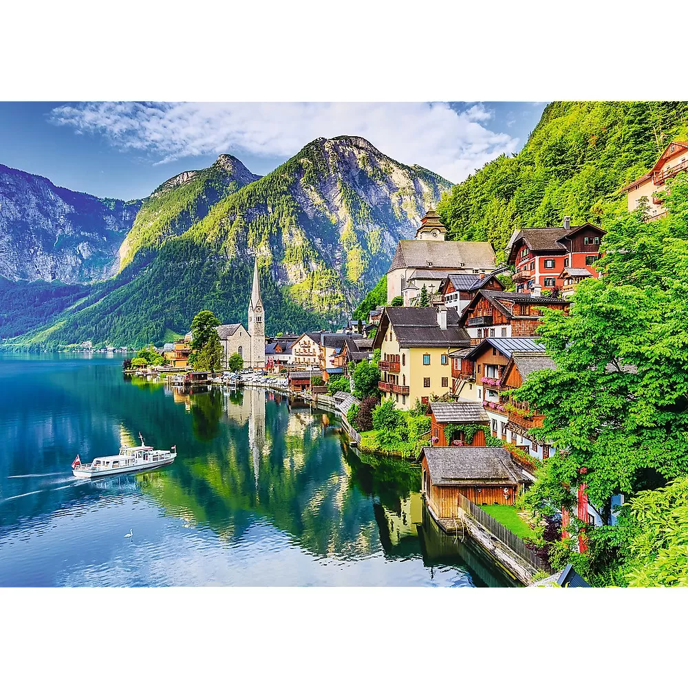 PUZZLE TREFL 1000 HALLSTATT AUSTRIA - imagine 2