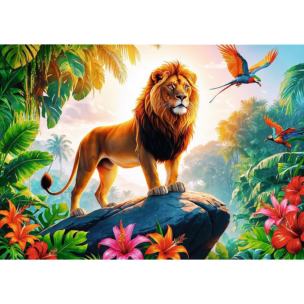 PUZZLE TREFL 200 REGELE JUNGLEI - imagine 2