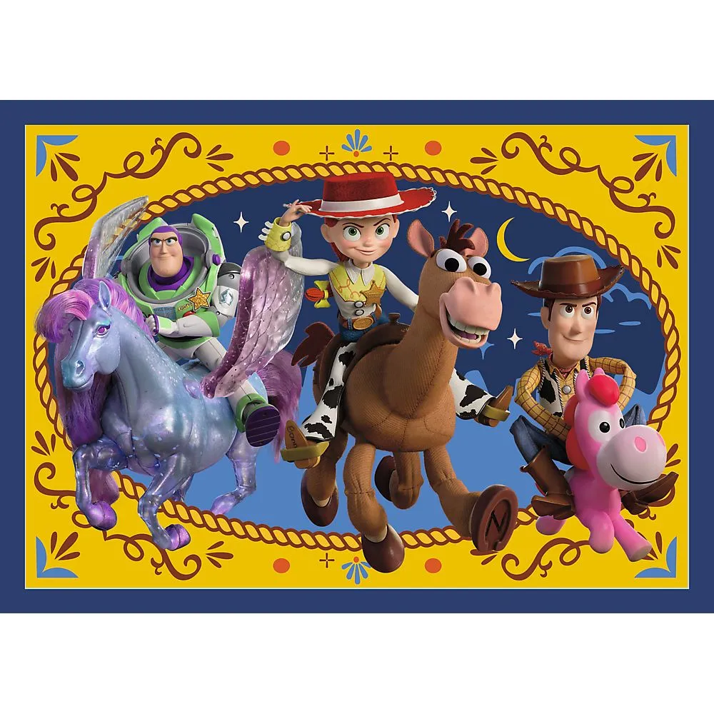 PUZZLE TREFL 4IN1 PREMIUM PLUS KIDS TOY STORY 5 POSTER INCLUS - imagine 2