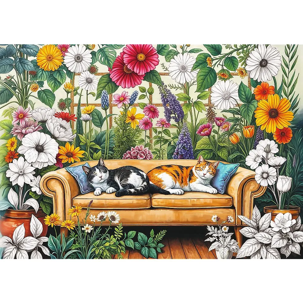 PUZZLE TREFL 500 CREATIVE ORANGERIA PSICII - imagine 2