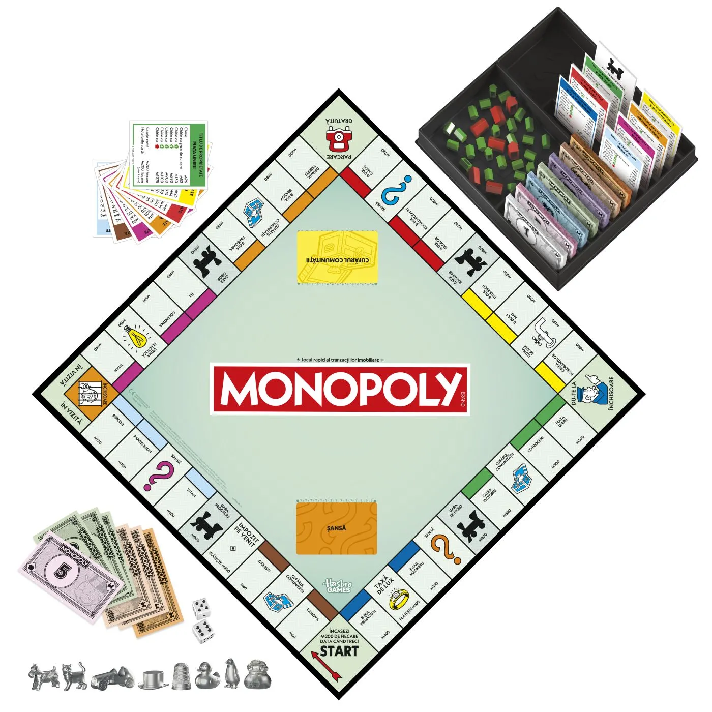 MONOPOLY JOC CLASIC LIMBA ROMANA - imagine 2