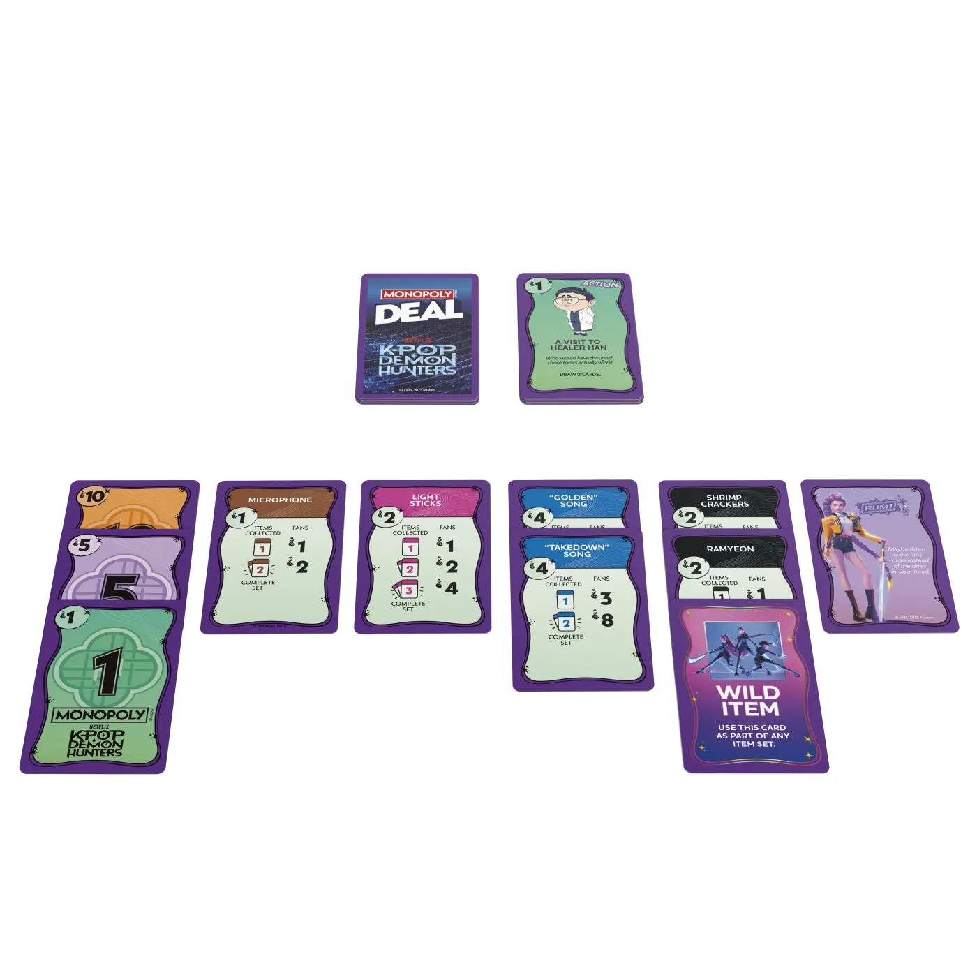 JOC MONOPOLY DEAL VANATORI DE DEMONI K POP IN LIMBA ENGLEZA - imagine 2