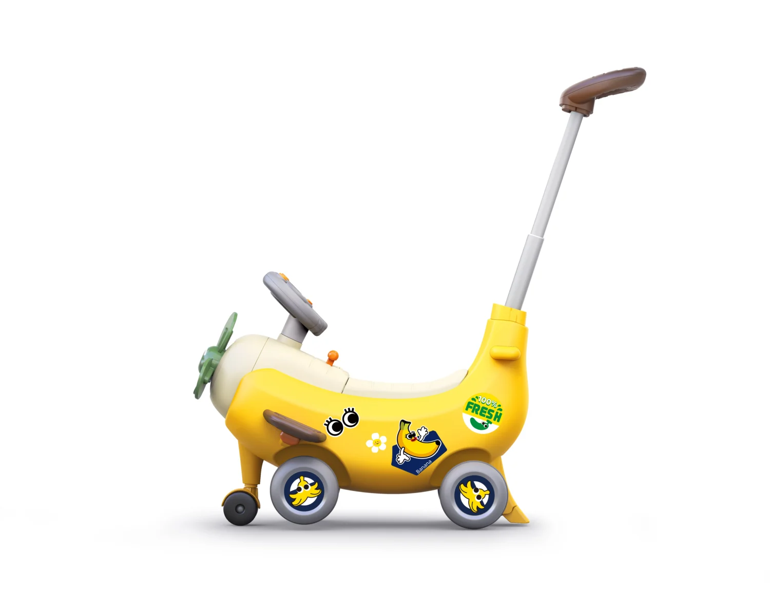 AVION INTERACTIV 4 IN 1 RIDE ON SI MANER DE IMPINGERE BANANA - imagine 2