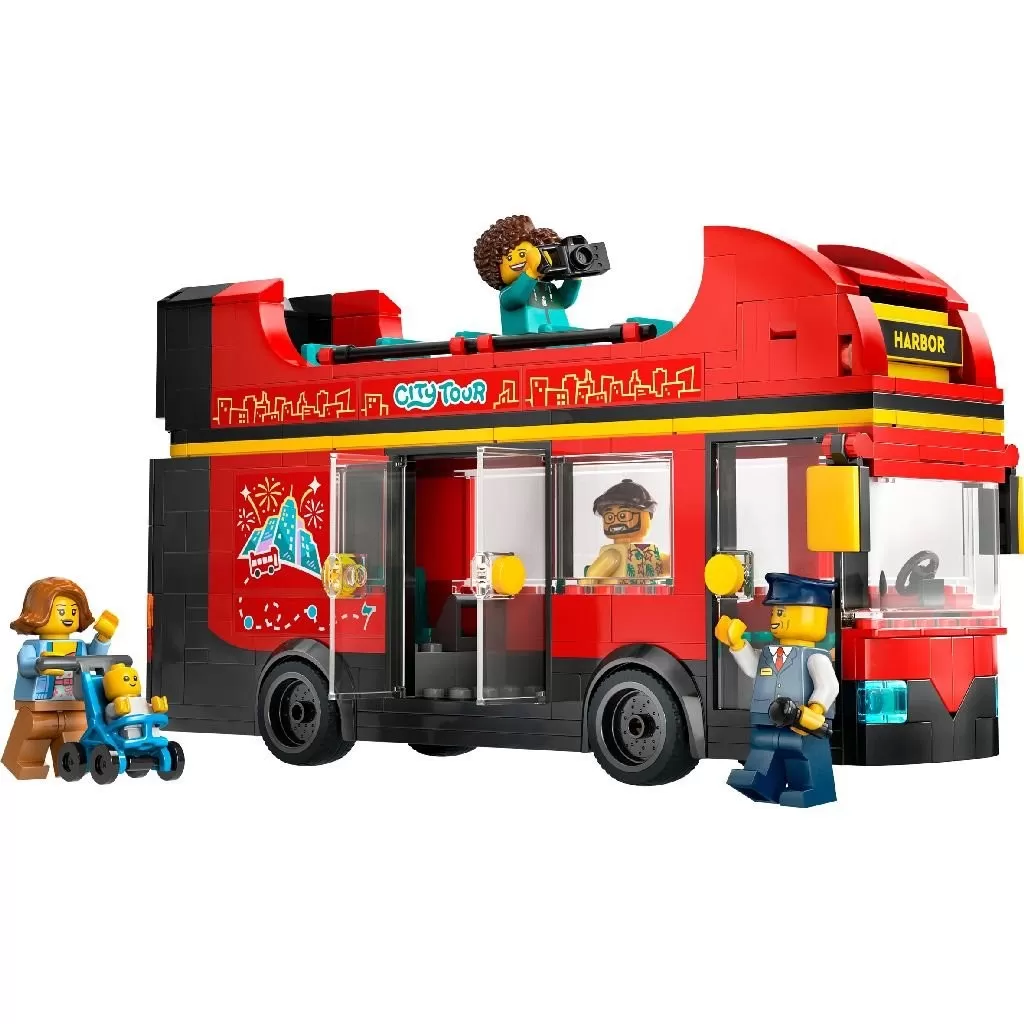 LEGO CITY AUTOBUZ TURISTIC ROSU CU ETAJ 60407 - imagine 2