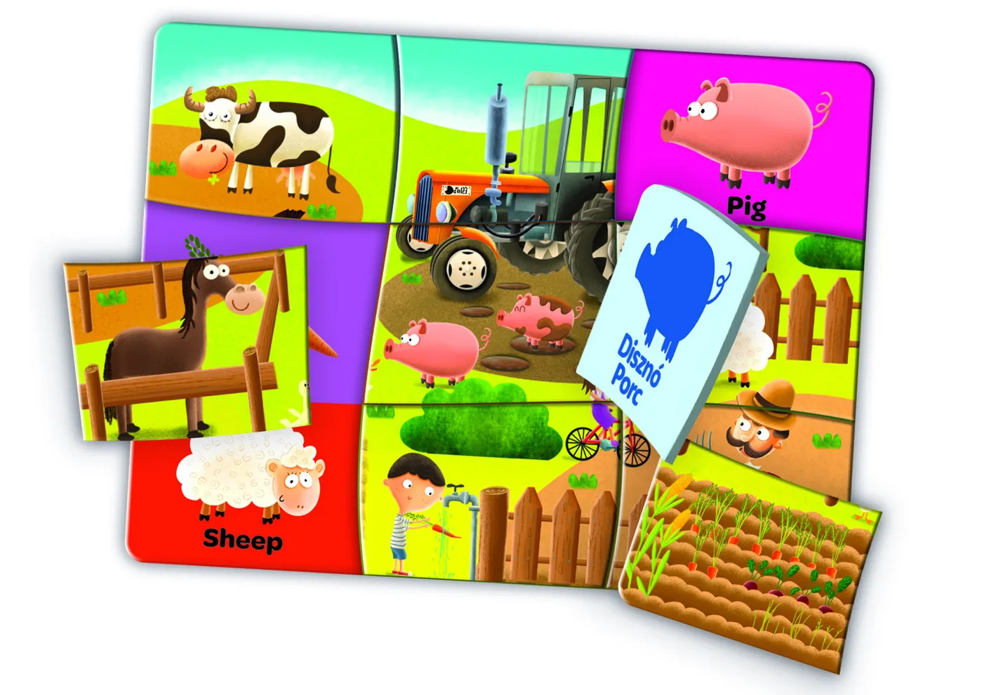 JOC EDUCATIV EDUPUZZLE ENGLEZA PENTRU PRESCOLARI - imagine 2
