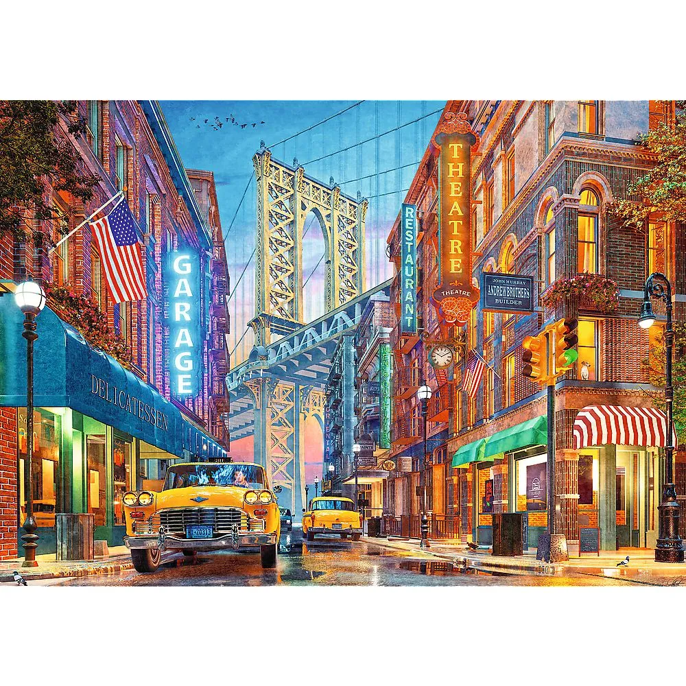 PUZZLE TREFL 500 PREMIUM PLUS TEA TIME CAMPIONATUL EUROPEAN VEDERE A PODULUI MANHATTAN - imagine 2
